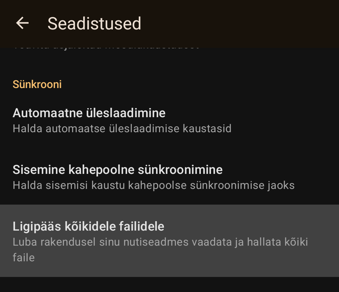 Access all files